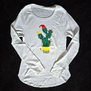 Old Navy Christmas Holiday Thermal Long John Shirt Pajama